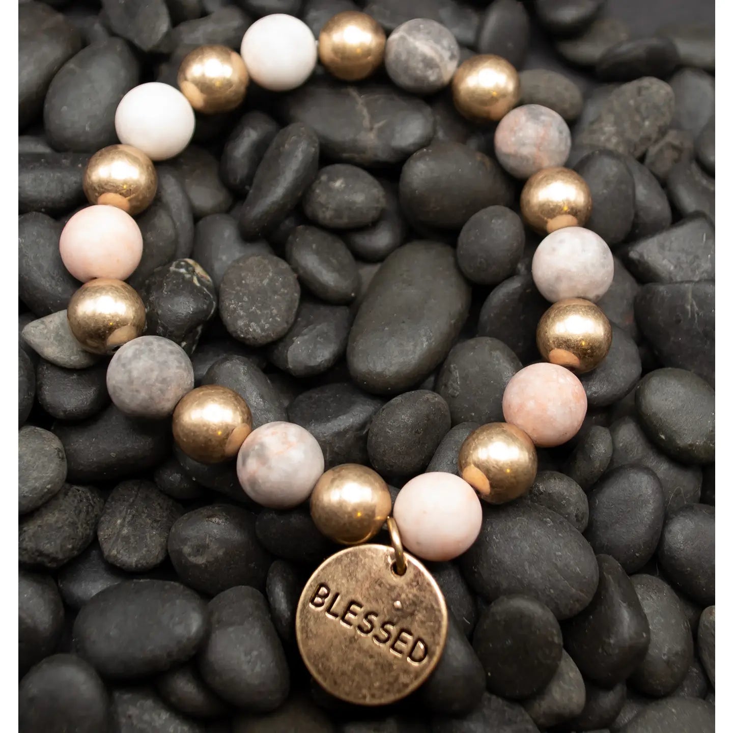 Blessed Beaded Stretch Bracelet