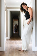 Cream Cargo Pants