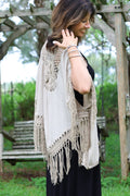 Macramé Kimono - Mocha