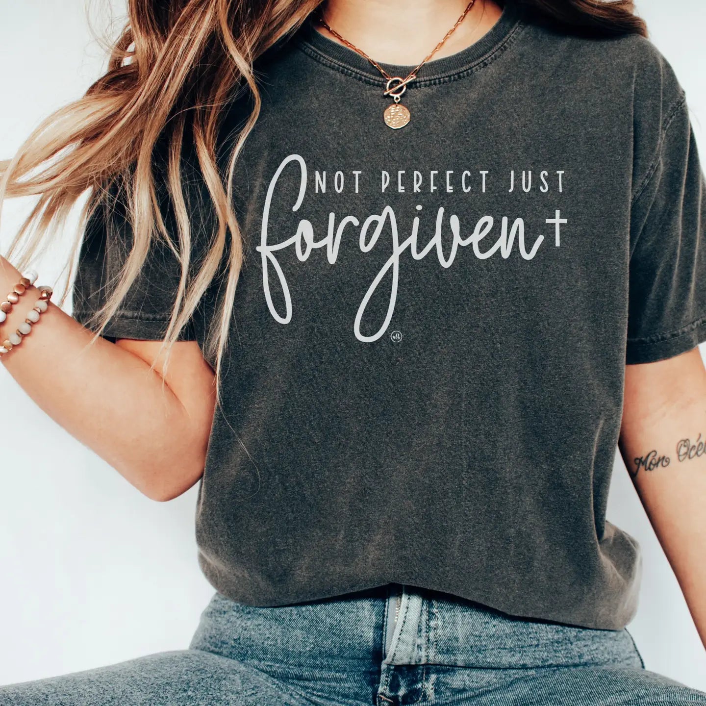 Not Perfect Just Forgiven  Short Sleeve Tee