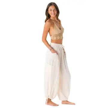 Cream Cargo Pants