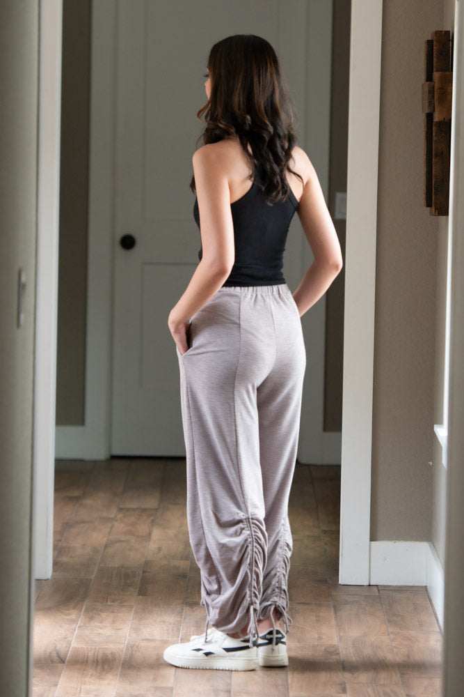Cinched Pants - Pewter