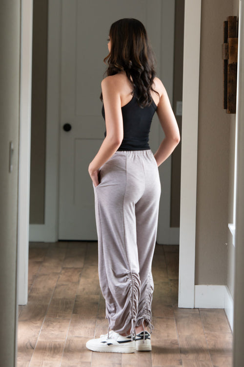 Cinched Pants - Pewter