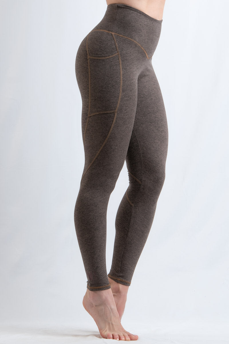 Leggings with Pockets - Cappuccino